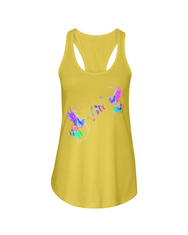 Coloful Couple Of Birds Fall In Love Limited Classic T- Shirt - Ladies Flowy Tank - Youth Tee