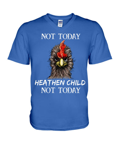 Heathen Child Not Today T-Shirt - Guys V-Neck - Mug