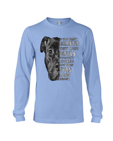 Look Into Pitbull's Eye T-Shirt - Unisex Long Sleeve - Mug