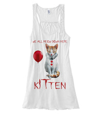 I'm A Horroraholic Kitten T-Shirt - Ladies Flowy Tank - Unisex Tank Top