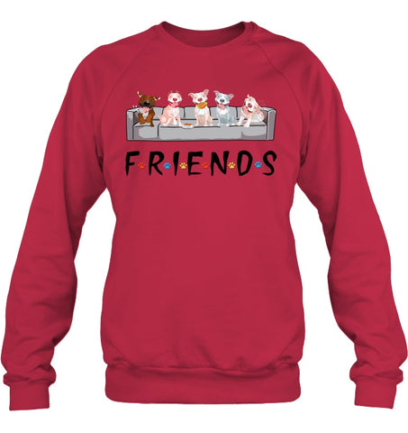 Pit Bull Friends T-Shirt - Unisex Long Sleeve - Sweatshirt