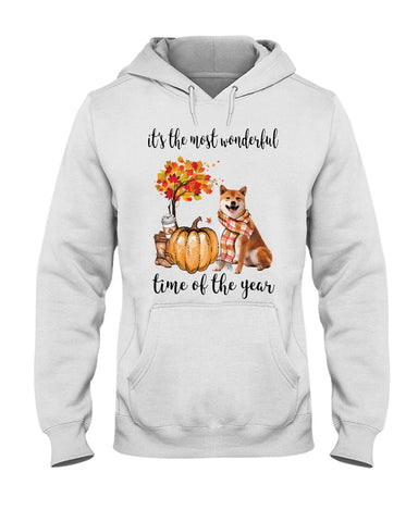 Shiba Inu The Most Wonderful Time T-Shirt - Hoodie - Ladies Tee