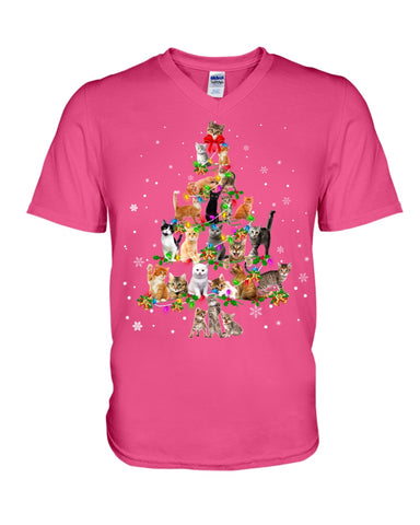 Unique Cat Christmas Tree Limited Classic T-Shirt - Ladies Tee - Guys V-Neck