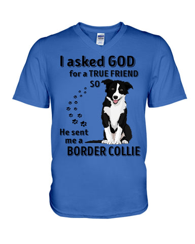 A True Friend Border Collie Limited Classic T-Shirt - Guys V-Neck - Mug