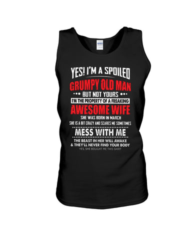 Grumpy Old Man And His Awesome March Wife Limited Classic T-Shirt - Sweatshirt - Unisex Tank Top