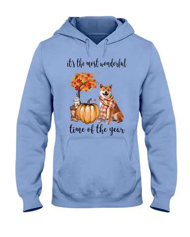 Shiba Inu The Most Wonderful Time T-Shirt - Hoodie - Ladies Tee