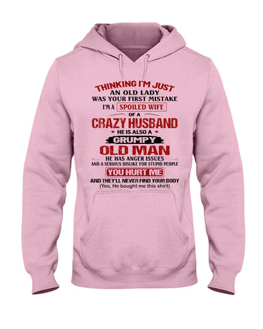 A Wife Of A Grumpy Husband Limited Classic T-Shirt - Hoodie - Guys V-Neck