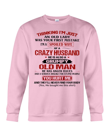 A Wife Of A Grumpy Husband Limited Classic T-Shirt - Sweatshirt - Unisex Tank Top