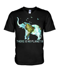 There Is No Planet B Classic T-Shirt - Guys V-Neck - Basketweave Tote Bag