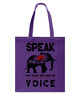 Image of Elephant Speakfor Those Who Have No Voice T-Shirt - Guys Tee - Basketweave Tote Bag