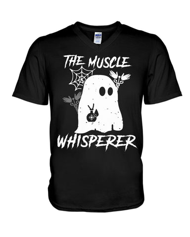 Ghost-The Muscle Whisperer Limited Classic T- Shirt - Guys V-Neck - Basketweave Tote Bag