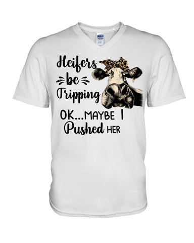 Heifers Be Tripping Limited Classic T- Shirt - Guys V-Neck - Mug