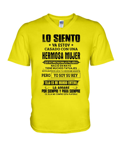 Lo Siento May Man Limited Classic T- Shirt - Hoodie - Guys V-Neck