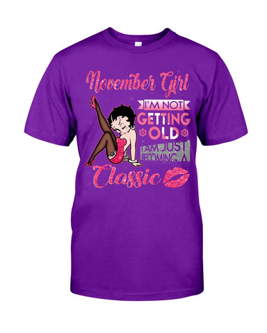 Classic November Girl T-Shirt - Guys Tee - Sweatshirt