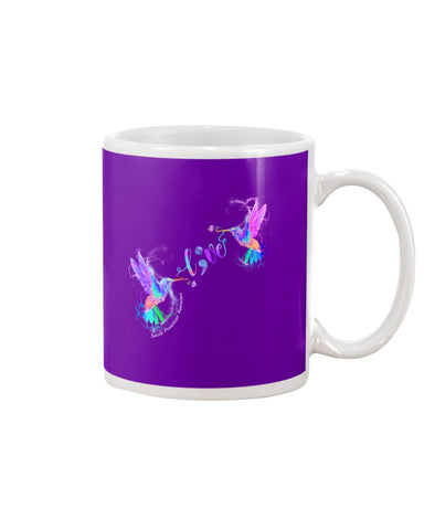 Coloful Couple Of Birds Fall In Love Limited Classic T- Shirt - Mug