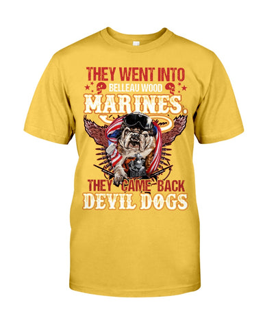 Belleauwood Marines - Devil Dogs T-Shirt - Guys Tee - Unisex Long Sleeve