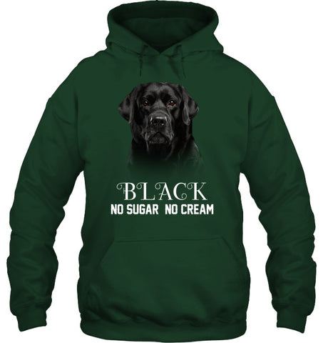 Black Labrador No Sugar No Cream Mug - Hoodie - Ladies V-Neck