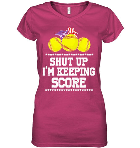 Shut Up! I'm Keeping Score Limited Classic T- Shirt - Guys V-Neck - Ladies V-Neck