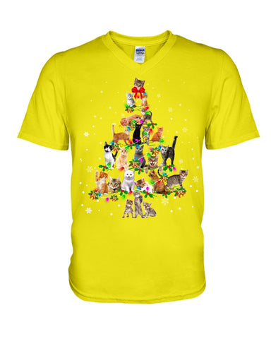 Unique Cat Christmas Tree Limited Classic T-Shirt - Ladies Tee - Guys V-Neck