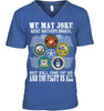 Image of We May Joke About Another Branch Limited Classic T-Shirt - Guys V-Neck - Ladies V-Neck