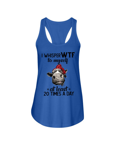 Whisper Wtf Cow Limited Classic T-Shirt - Ladies Flowy Tank - Youth Tee