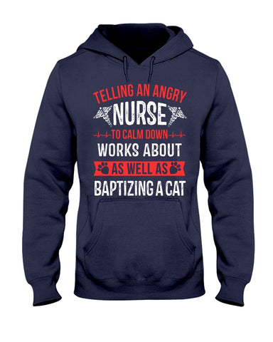 Nurse - Calm Down Works Limited Classic T- Shirt - Hoodie - Guys V-Neck