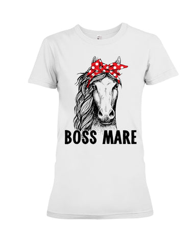 Boss Mare Horse Limited Classic T- Shirt - Youth Tee - Ladies Tee