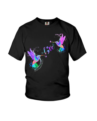 Coloful Couple Of Birds Fall In Love Limited Classic T- Shirt - Ladies Flowy Tank - Youth Tee