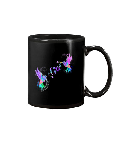 Coloful Couple Of Birds Fall In Love Limited Classic T- Shirt - Mug