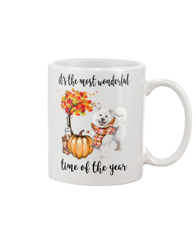 Samoyed - The Most Wonderful Time T-Shirt - Mug