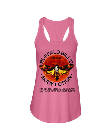 Buffalo Bill's Body Lotion Limited Classic T- Shirt - Unisex Tank Top - Ladies Flowy Tank