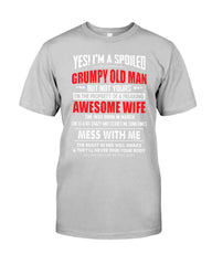 Grumpy Old Man And His Awesome March Wife Limited Classic T-Shirt - Guys Tee - Guys V-Neck