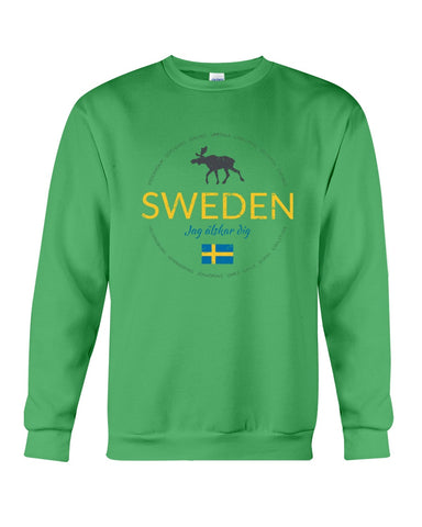 Sweden Jag Alsker Dig Limited Classic T- Shirt - Guys Tee - Sweatshirt