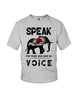 Image of Elephant Speakfor Those Who Have No Voice T-Shirt - Youth Tee - Ladies Tee