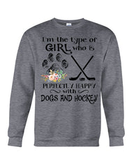 A Big Fan Of Dogs And Hockey Girl Limited Classic T-Shirt - Sweatshirt - Unisex Tank Top