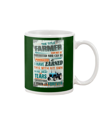 Farmer Can Not Be Inherited Nor Can Be Purchase Limited Classic T- Shirt - Mug - Poster