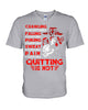 Image of Crawing Falling Puking Sweat Pain Is Acceptable, Quitting Is Not T-Shirt - Guys V-Neck - Mug