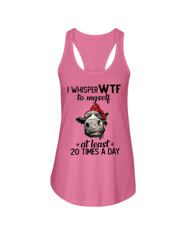 Whisper Wtf Cow Limited Classic T-Shirt - Ladies Flowy Tank - Youth Tee