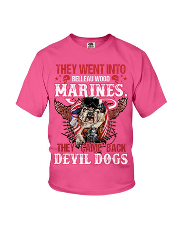 Belleauwood Marines - Devil Dogs T-Shirt - Ladies Flowy Tank - Youth Tee