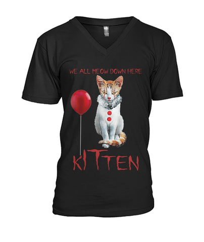 I'm A Horroraholic Kitten T-Shirt - Ladies V-Neck - Guys V-Neck