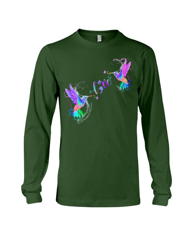 Coloful Couple Of Birds Fall In Love Limited Classic T- Shirt - Guys V-Neck - Unisex Long Sleeve