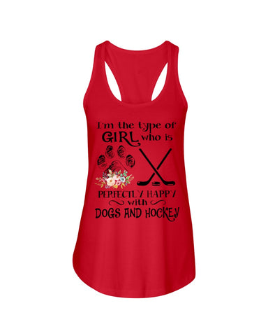 A Big Fan Of Dogs And Hockey Girl Limited Classic T-Shirt - Ladies Flowy Tank - Youth Tee