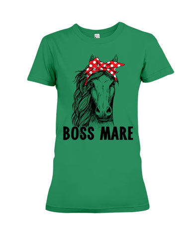 Boss Mare Horse Limited Classic T- Shirt - Youth Tee - Ladies Tee