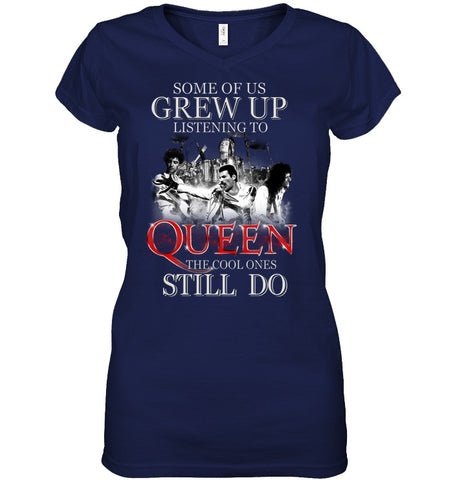 Listen To Queen T-Shirt - Sweatshirt - Ladies V-Neck