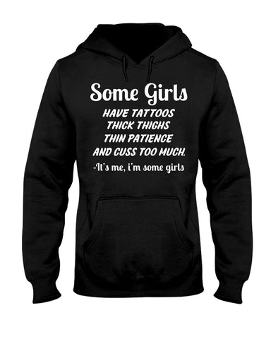 Some Girls Hate Tattoos T-Shirt - Hoodie - Guys V-Neck