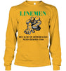 Image of Linemen Because Quarterracks Need Heroes Too Limited Classic T- Shirt - Guys V-Neck - Unisex Long Sleeve