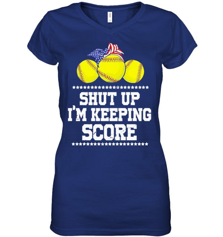 Shut Up! I'm Keeping Score Limited Classic T- Shirt - Guys V-Neck - Ladies V-Neck