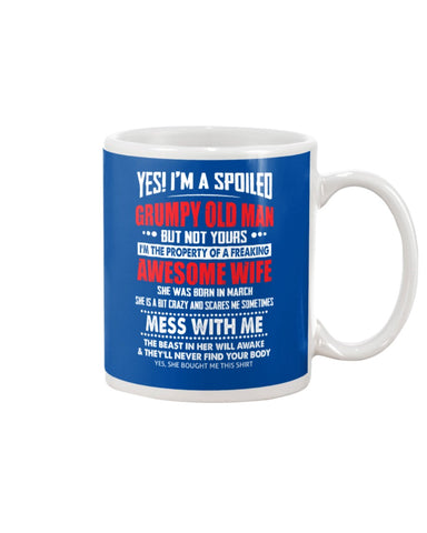 Grumpy Old Man And His Awesome March Wife Limited Classic T-Shirt - Mug