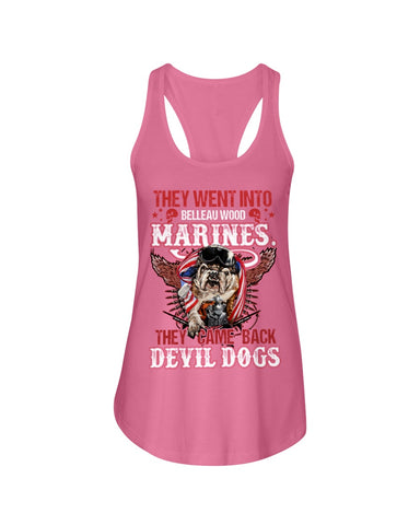 Belleauwood Marines - Devil Dogs T-Shirt - Ladies Flowy Tank - Youth Tee