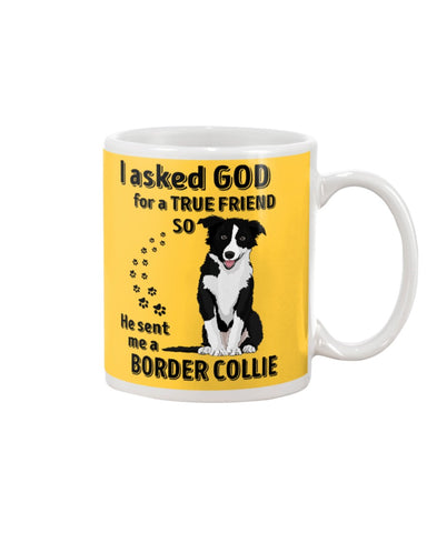 A True Friend Border Collie Limited Classic T-Shirt - Guys V-Neck - Mug